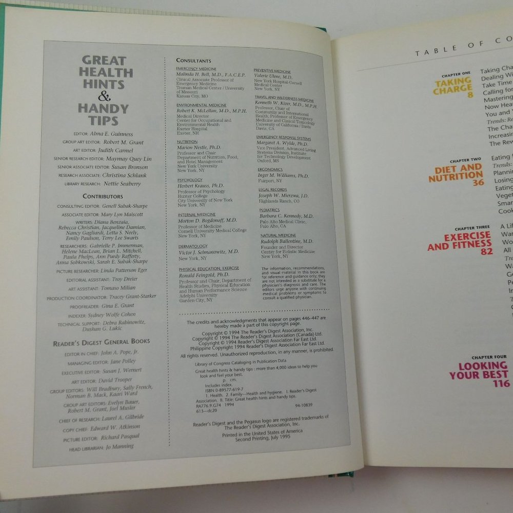 Great Health Hints & Handy Tips Reader's Digest 4,000 Idea Feel Your Best - Picture 2 of 7